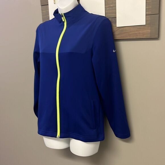 Nike Golf Dri Fit Long Sleeve Full Zip Mock Neck Layering Jacket-Large (Juniors) - Picture 3 of 13